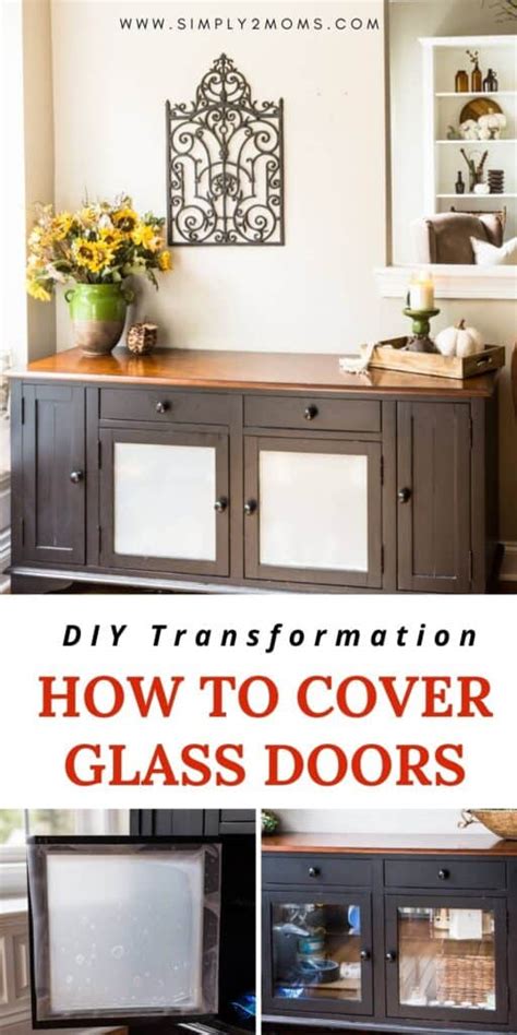 How to Cover Glass Cabinet Doors: A Journey Through Creativity and Functionality